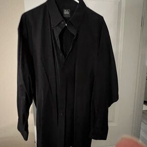 Jos.A.Bank Men's Black Dress Shirt